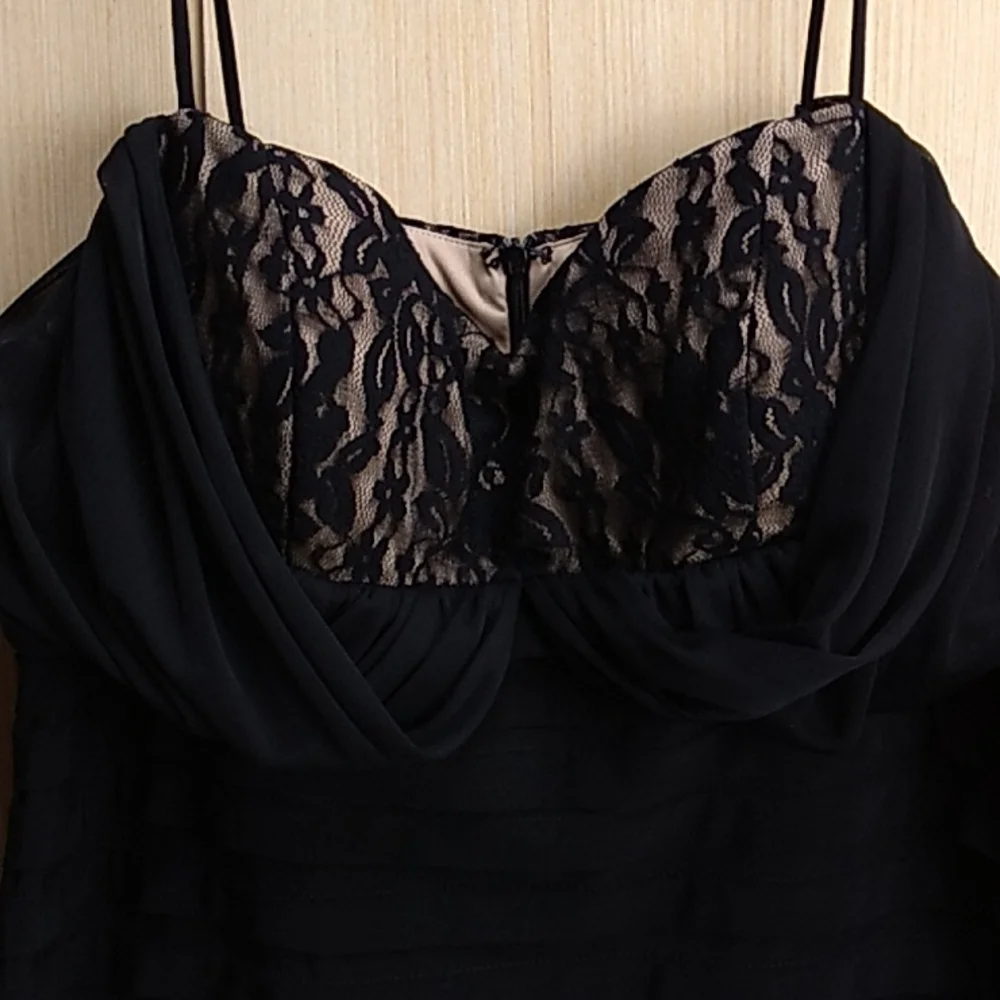 Scarlett Women's Dress Size 16 Black & Cream Colored - Picture 3 of 7